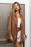 Fringe Suede Single Blazer