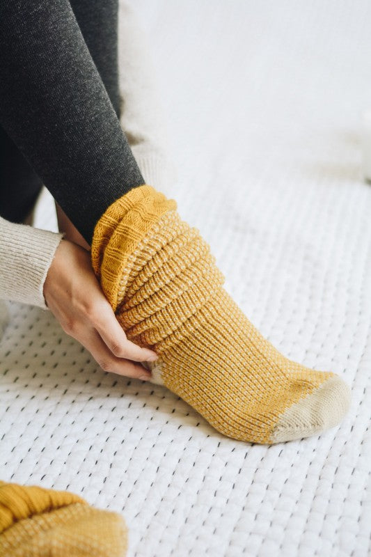 Shop Knitted Lounge Socks-available at Reef Love online boho-chic boutique