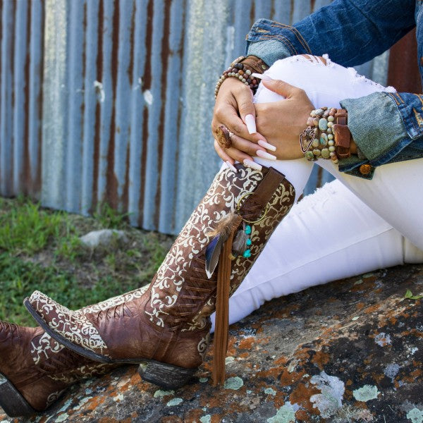 Aqua Terra Slab on Narrow Leather Cuff Bracelet-The Jewelry Junkie-Reef Love