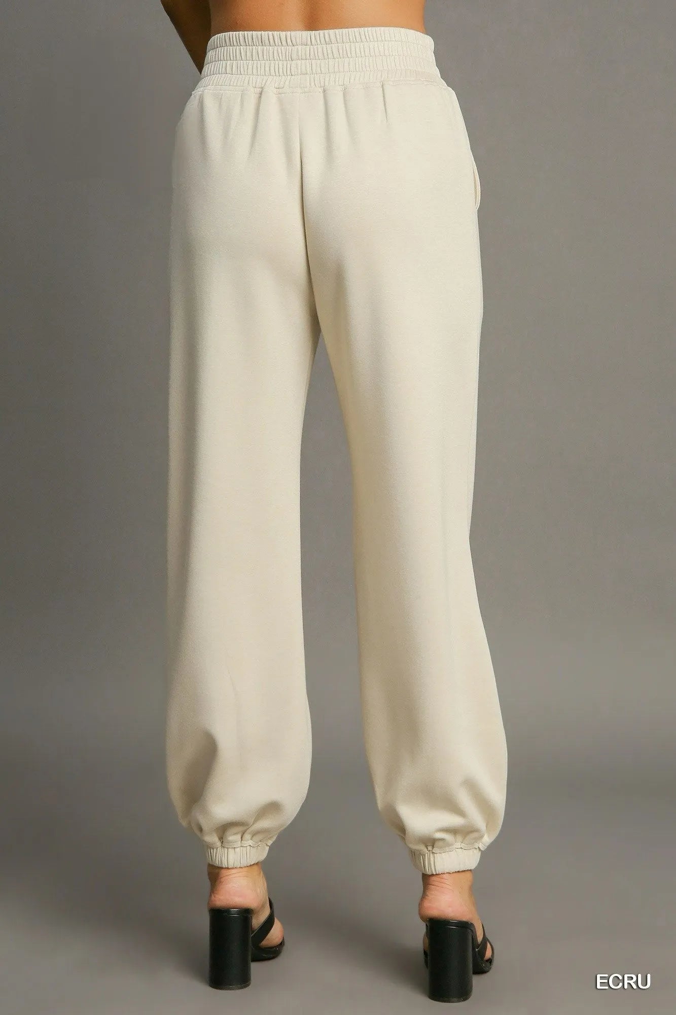 Drawstring Jogger Pants with Front Seam Detail-Women's Drawstring Jogger Pants with Front Seam Detail – Perfect mix of Comfort with a Modern Style. Made from a soft, stretchy fabric blend.-Reef Love Boutique