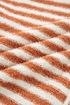 Stripe Cowl Neck Drop Shoulder Sweater-Reef Love