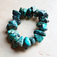 Chunky Natural Turquoise Bracelet-The Jewelry Junkie-Reef Love
