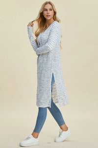 Lightweight Open Front Longline Cardigan-Double Take-Reef Love