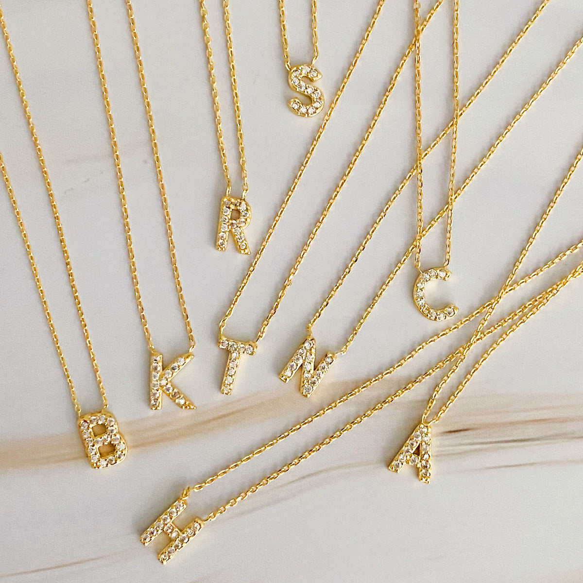 Understated Beauty Initial Necklace-Jewelry & Accessories - Necklaces & Pendants - Pendant Necklaces-Reef Love