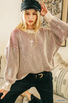Two Tone Crewneck Sweater