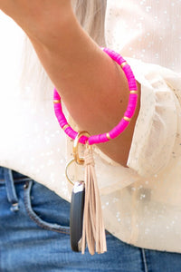 Boho Key Ring Bracelet-Aili's Corner-Reef Love