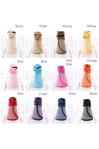 Foldable Bow Stripe Visor-Aili's Corner-Reef Love