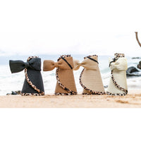 Leopard Trim Foldable Bow Visor-Aili's Corner-Reef Love