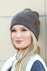 CC Fine Yarn Cuff Beanie-Aili's Corner-Reef Love