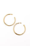 14K Stainless Open Hoop Earrings, Tarnish Resistant-Jewelry & Accessories - Earrings - Hoop Earrings-Reef Love