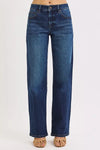 RISEN Mid Rise Wide Leg Baggy Jeans