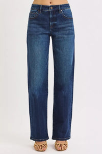 RISEN Mid Rise Wide Leg Baggy Jeans