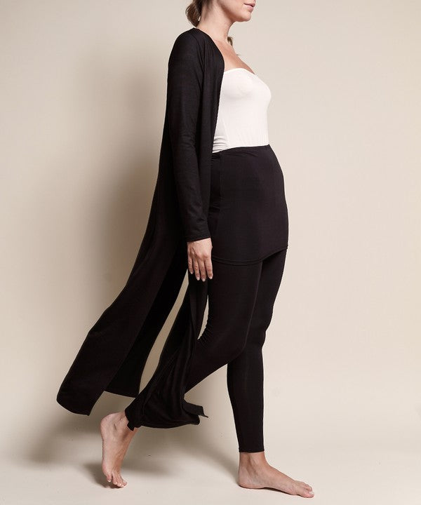 Bamboo Duster Cardigan-The Bamboo Maxi Duster Cardigan is a super soft, breathable layer made from organic bamboo. Full-length and flattering. Effortless day-to-night style.-Reef Love Boutique