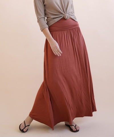 Bamboo Yoga Maxi Skirt-Bamboo Yoga Maxi Skirt, Eco-Friendly Comfort with Effortless Flow. A sustainable staple designed for movement, comfort, versatility. Ultra-soft organic bamboo.-Reef Love Boutique