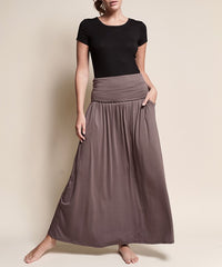 Bamboo Yoga Maxi Skirt-Bamboo Yoga Maxi Skirt, Eco-Friendly Comfort with Effortless Flow. A sustainable staple designed for movement, comfort, versatility. Ultra-soft organic bamboo.-Reef Love Boutique
