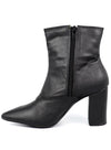 Pointed Toe Booties with Block Heel