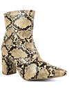 Pointed Toe Booties with Block Heel