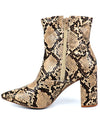 Pointed Toe Booties with Block Heel