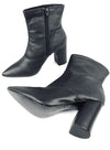Pointed Toe Booties with Block Heel