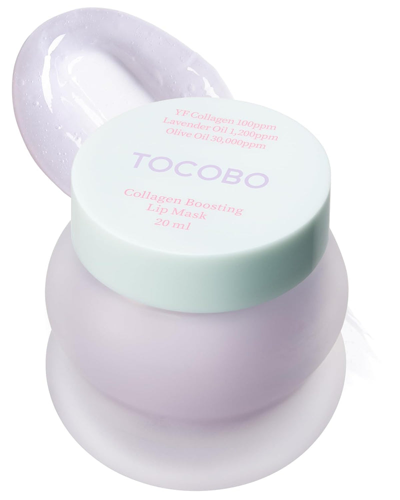 TOCOBO Vita Glazed Lip Mask – Korean Vegan Lip Scrub & Overnight Exfoliating Treatment for Dry, Chapped Lips – Hydrating, Plumping, Smoothing – Glazed Balm Texture, Non-Sticky, 0.68Oz