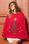 Sequin Star Tinsel Christmas Sweater