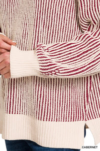 Two Tone Crewneck Sweater