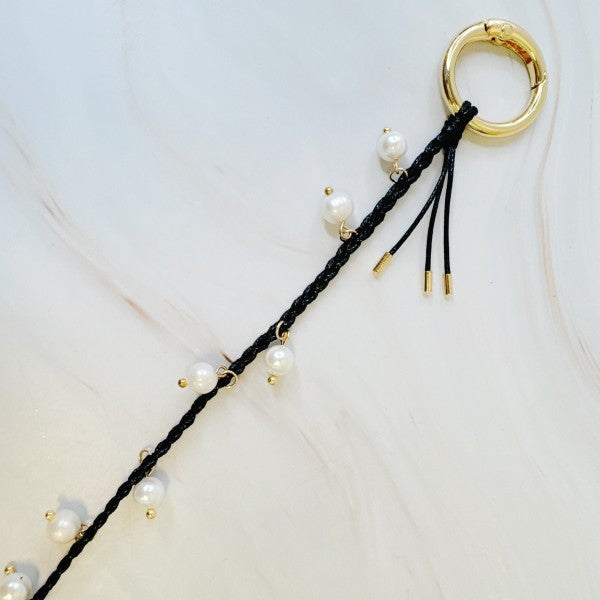 Pearls Down Handbag Charm