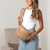 Jaya Puffer Double Zip Crossbody Sling-crossbody sling bag-Reef Love