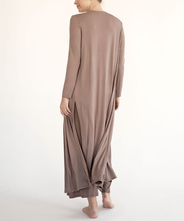 Bamboo Duster Cardigan-The Bamboo Maxi Duster Cardigan is a super soft, breathable layer made from organic bamboo. Full-length and flattering. Effortless day-to-night style.-Reef Love Boutique