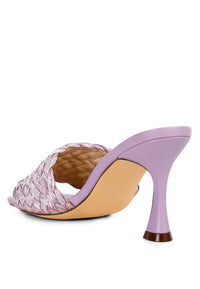 NY Tour Braided Strap Heeled Sandals