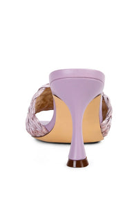 NY Tour Braided Strap Heeled Sandals