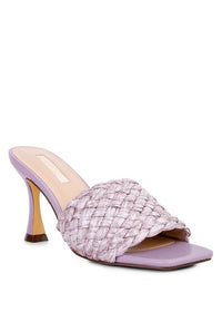 NY Tour Braided Strap Heeled Sandals