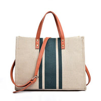 Canvas Stripe Tote-Aili's Corner-Reef Love