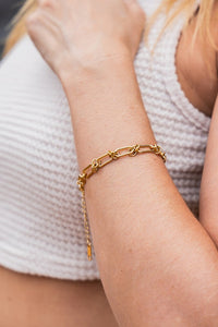 18K Stainless Barbed Wire Chain Bracelet