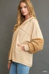 Oversized Sequined French Terry Jacket