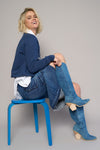 Shop Cargo Pocket Midi Denim Skirt-This Cargo Pocket Midi Denim Skirt features 8 functional pockets, a front slit, and a dark wash finish in 100% cotton denim. A must-have for everyday style.-Reef Love Boho-Chic Boutique