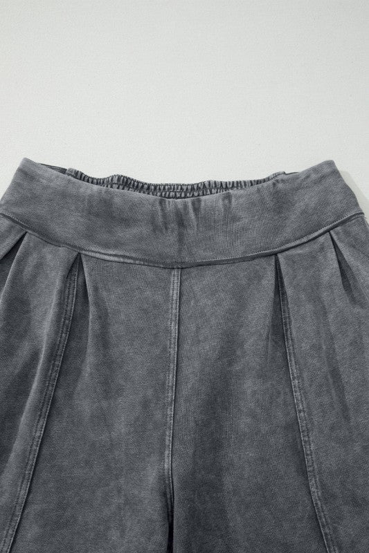 Mineral Wash Jogger Style Lounge Jogger Pants-JUNIPER BLVD-Reef Love