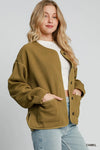 Camel Textured Jacquard Jacket