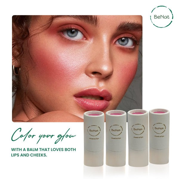 2-in-1 Lip and Cheek Bloom – Naturally Vibrant Color-BeNat-Reef Love