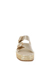 Shop Miova Metallic Buckle Detail Espadrille Flatforms-available at Reef Love online boho-chic boutique