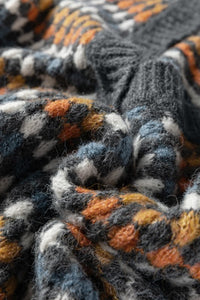 Dotty Knit Button-Up V-Neck Sweater Cardigan-JUNIPER BLVD-Reef Love