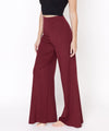 Bamboo Ponte Wide-Leg Full Length Pants-Bamboo Ponte Wide-Leg Pants, crafted from exclusive bamboo ponte fabric for softness, structure, and all-day comfort. High-waisted, flattering for any occasion.-Reef Love Boutique