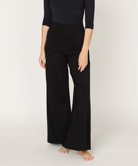 Bamboo Ponte Wide-Leg Full Length Pants-Bamboo Ponte Wide-Leg Pants, crafted from exclusive bamboo ponte fabric for softness, structure, and all-day comfort. High-waisted, flattering for any occasion.-Reef Love Boutique
