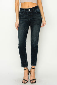 Cigarette Jeans - Black Wash