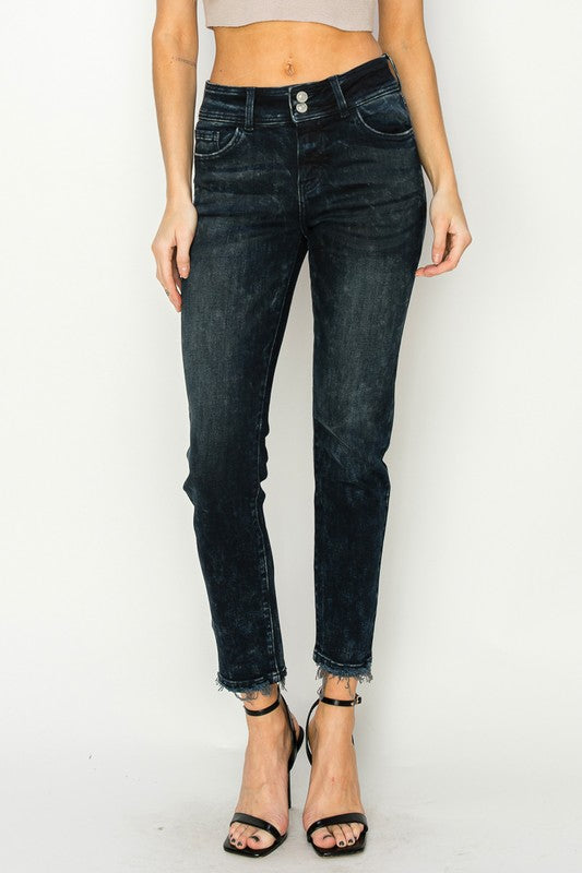 Cigarette Jeans - Black Wash