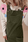 Vineyard Corduroy Front Pockets Overall Mini Dress