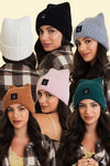 Chill Vibes Soft Ribbed Squared Face Beanie