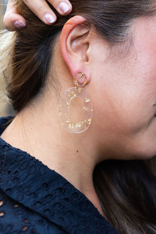 Shop Sloan Earrings - Gold Foil-available at Reef Love online boho-chic boutique