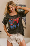 BiBi 4th Of July Theme Mineral Washed Laser Cut Top-T-Shirt-Reef Love