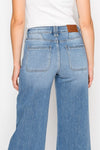 Eco-Friendly Fabric High Rise Cropped Palazzo Jeans